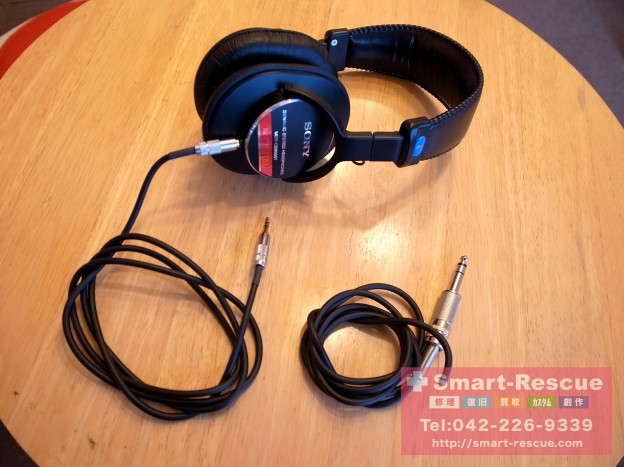 ソニーヘッドホン脱着カスタム