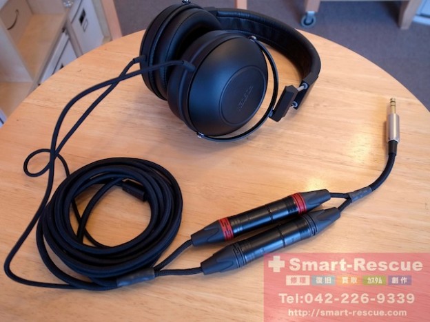 ヘッドホン　バランス化・ケーブル作成　大阪のお客様