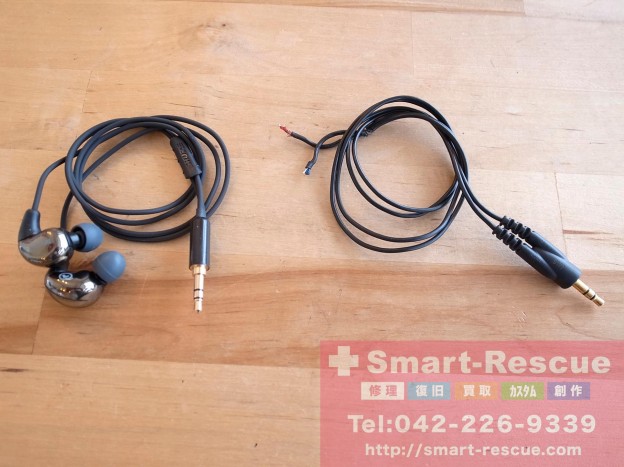 Shureイヤホン修理・リケーブル　東京のお客様